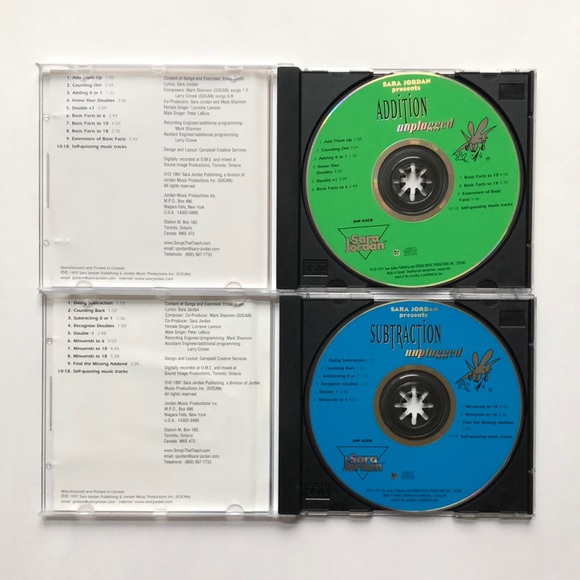 Kids Addition and Subtraction Unplugged CDs - Picture 3 of 3